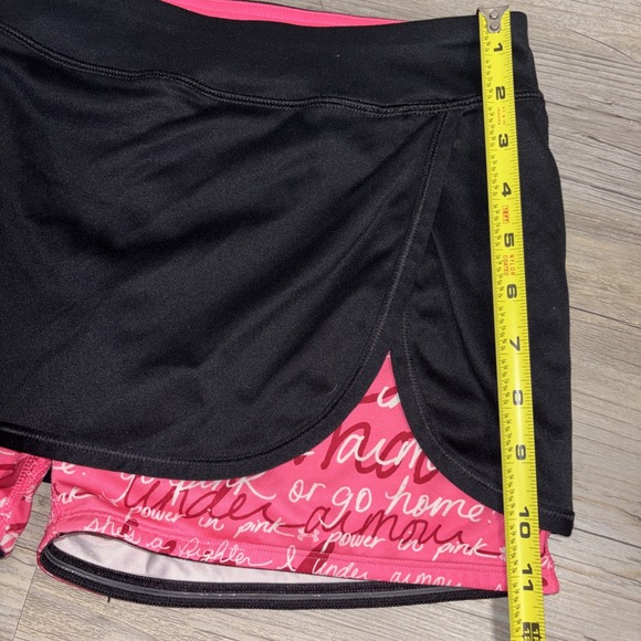 Women's M Under Armour Semi-Fitted Heat Gear Skort Black/Pink Women BCA Cure - Picture 5 of 7